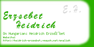 erzsebet heidrich business card